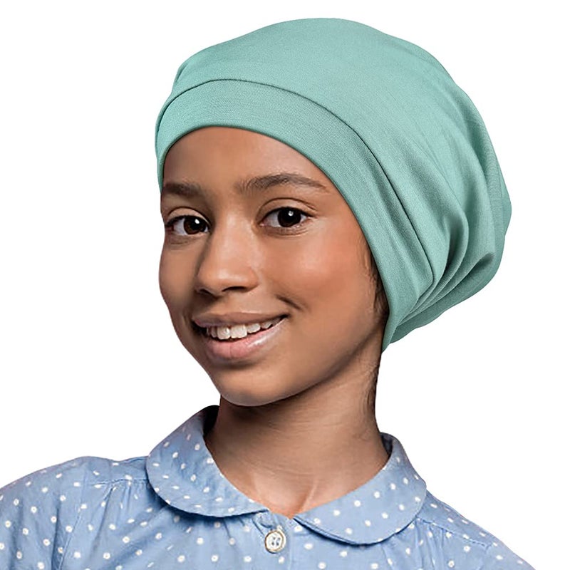 Alnorm Kids Hair Bonnets for Black Girls Braids Locs Natural Curly Frizzy Hair Care Cover Cap Adjustable - Image 2